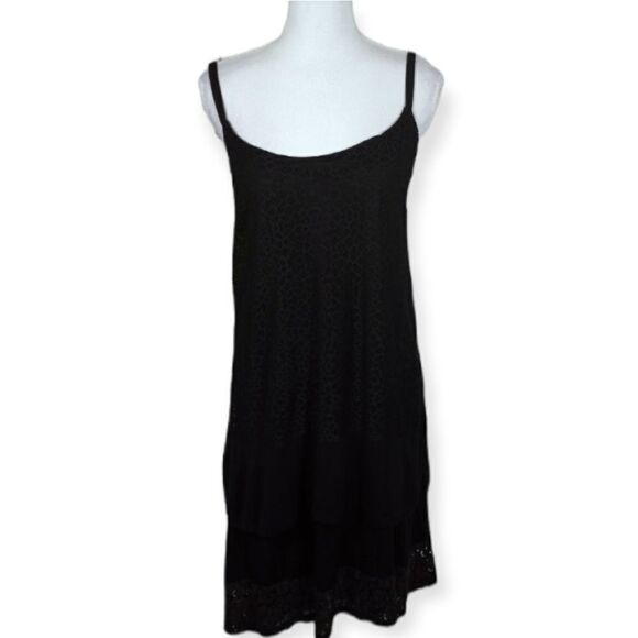 KENAR BLACK LACE DRESS SZ.L EUC - Picture 1 of 7